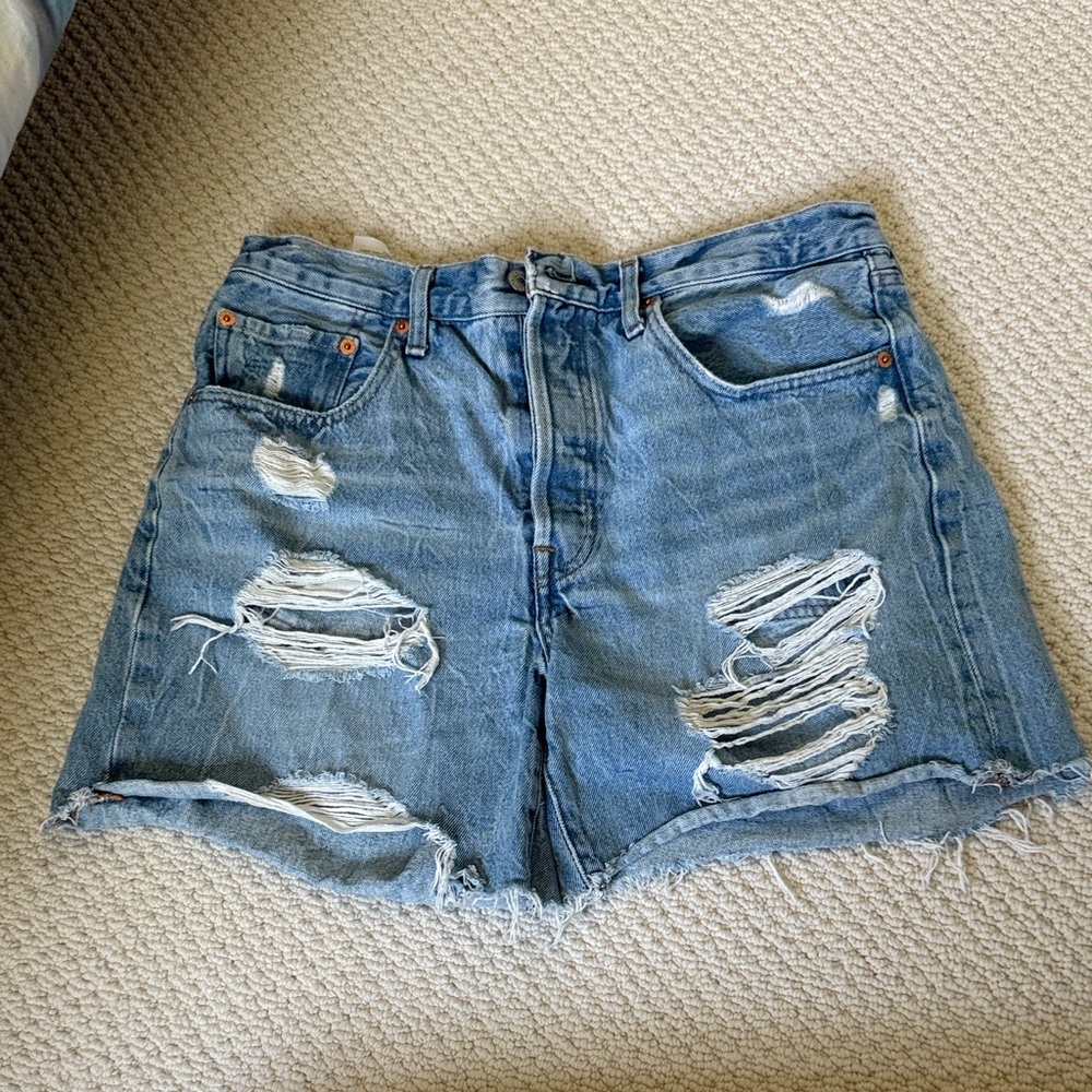 Levi’s Distressed Denim Shorts